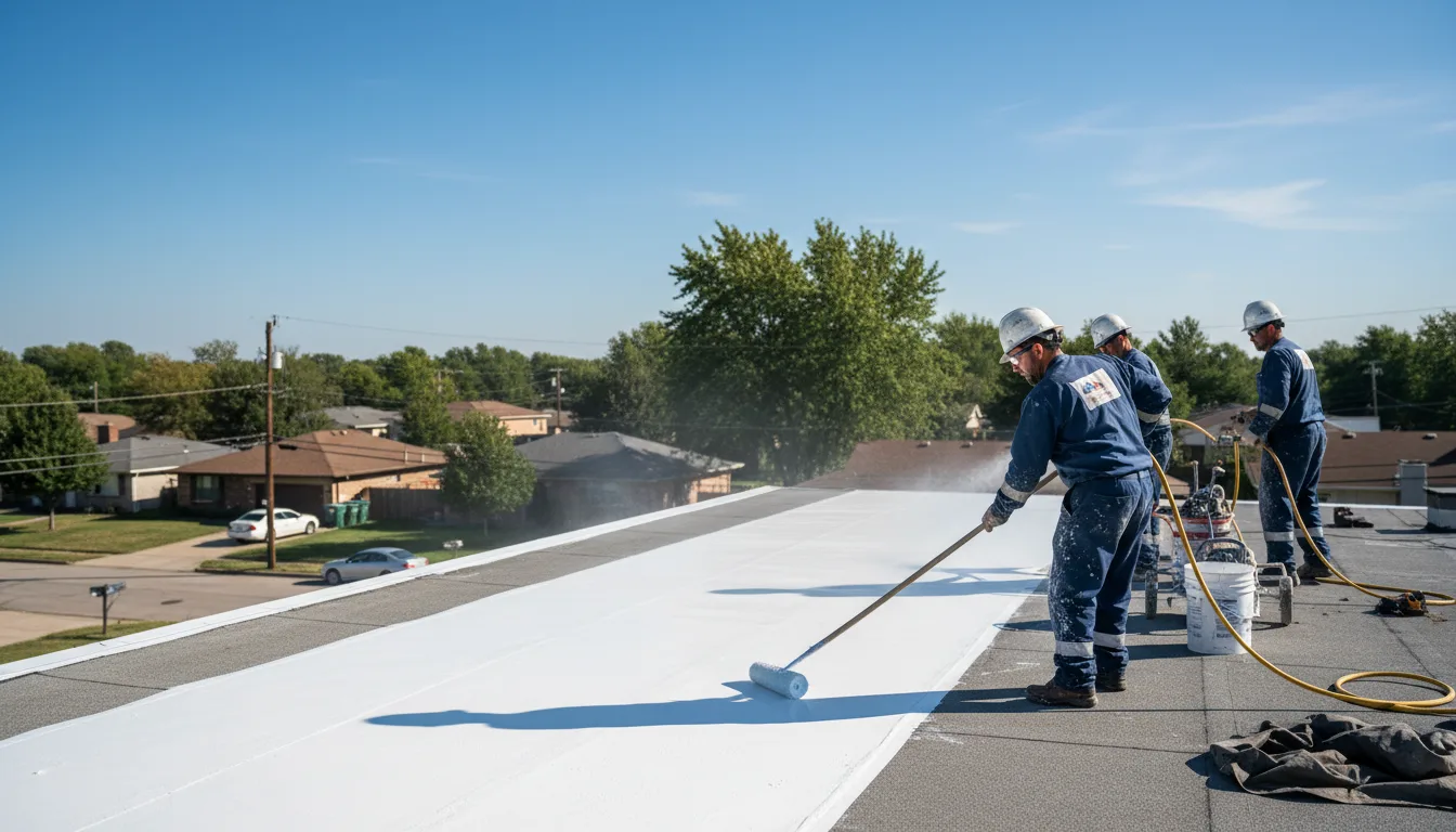 Commercial roof coating in Glenville, WV near me
